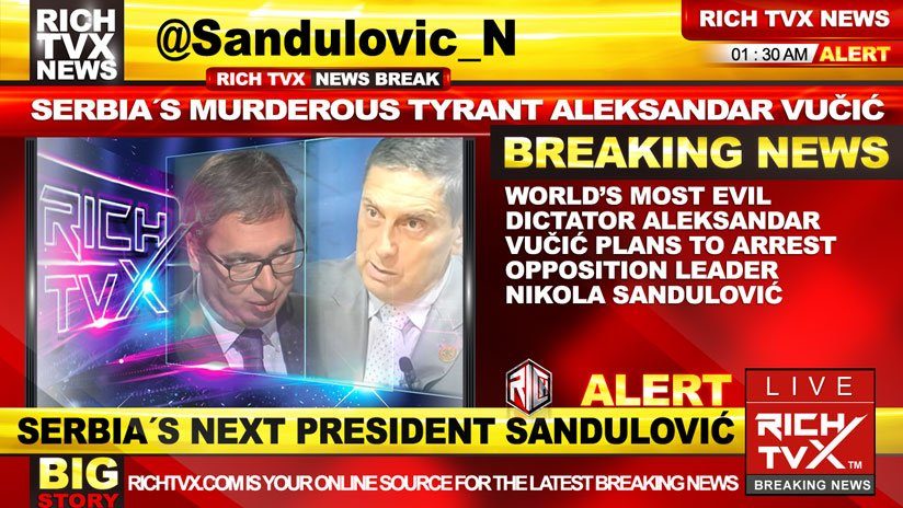 World's Most Evil Dictator Aleksandar Vučić Plans To Arrest Opposition Leade ikola Sandulović