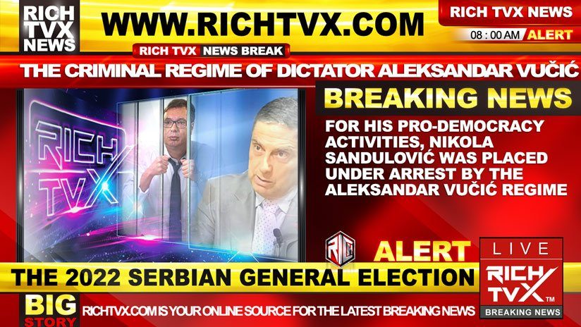 Dictator Aleksandar Vučić Thinks He Can Steal Serbia From Nikola Sandulović