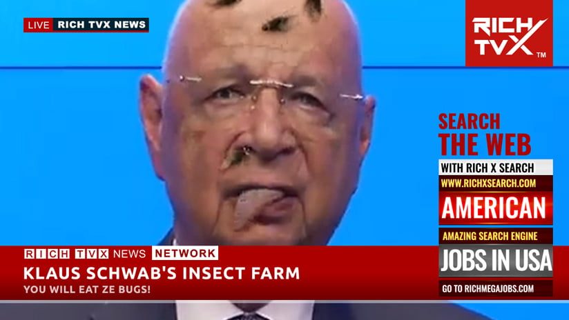 Klaus Schwab's Insect Farm: You Will Eat Ze Bugs!