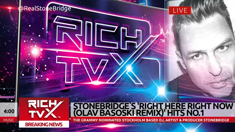 StoneBridge’s ‘Right Here Right Now’ (Olav Basoski Remix) Hits No. 1