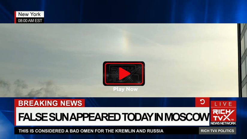 False Sun Appeared Today In Moscow