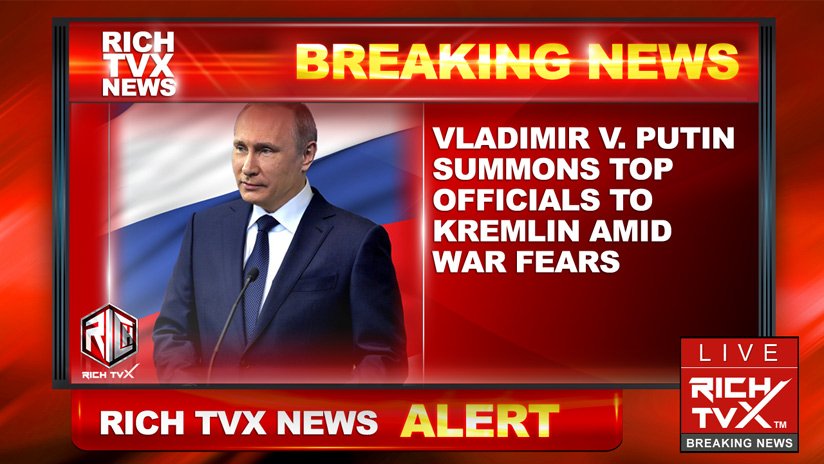 Vladimir V. Putin Summons Top Officials To Kremlin Amid War Fears