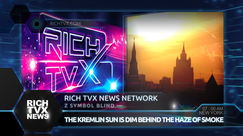 Z Symbol Blind — The Kremlin Sun Is Dim Behind The Haze Of Smoke